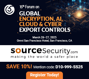 15th Forum on Global Encryption, AI, Cloud & Cyber Export Controls