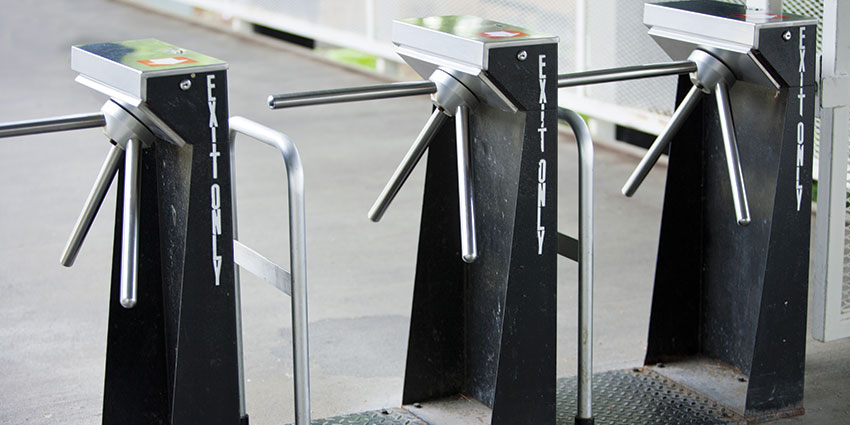 tripod turnstiles are considered a low security solution for crowd management