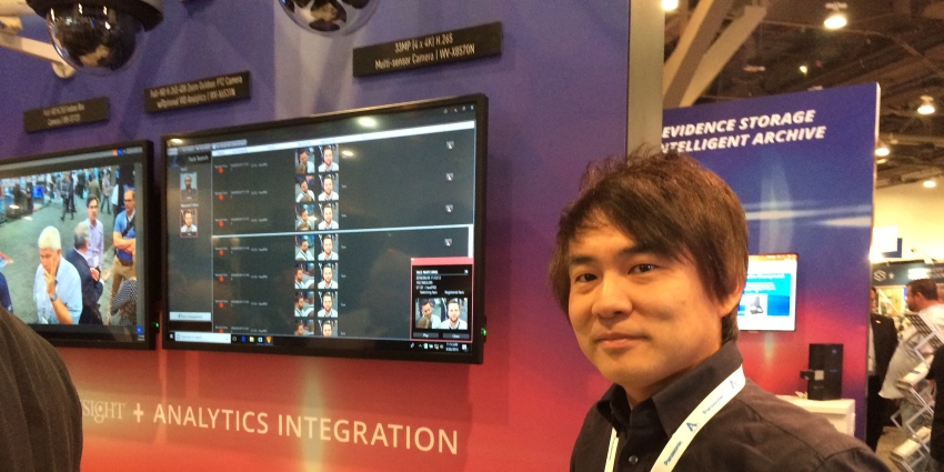 Panasonic is featuring its FacePRO AI-based facial recognition system that uses face images captured from video