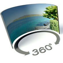 Panoramic view cameras are available with 360° imaging capabilities