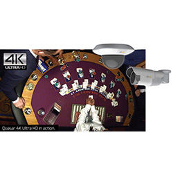 DVTEL offers full-frame-rate 4K cameras with wide focal range suitable to monitor gaming tables