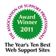 The Association of Support Professionals (ASP) has awarded Genetec for the Ten Best Web Support Sites 2011.