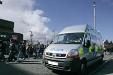 Police surveillance car