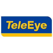 TeleEye’s new logo conveys its specialisation in hi-tech CCTV digital surveillance technology