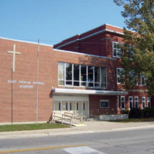 Miller and his team installed two MOBOTIX T25 IP video door stations — one at the main entrance of the church building and one at the school entrance