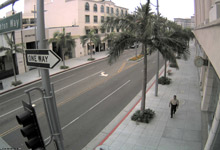 IQeye video surveillance- daylight on a street in Beverly Hills, USA