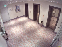 Mobotix cameras are mounted in prime position to survey the interior of the hotel