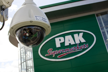 The Dedicated Micros CCTV system at PAK Supermarkets, when integrated with the APOS technology, allows security staff to keep an eye on any suspicious activity while also providing valuable management transaction data by integrating checkout activity with the CCTV images