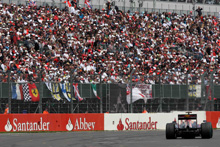 Visitors to the 2009 Formula One Santander British Grand Prix