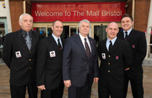 Four VSG officers won accreditation at the Mall Bristol