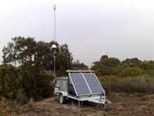 Alvarion antenna on mobile surveillance station