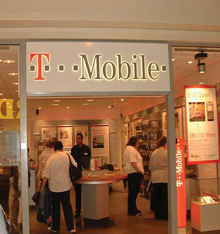 T-Mobile retail shop in UK