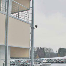 The thermal imaging camera model that was chosen for the Fossil building security system is the FLIR SR-334