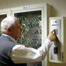 Traka intelligent keyless lockers integrated with key management software at Leicester University Hospital