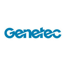 Genetec logo, the company is a pioneer in the physical security industry