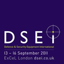 Defence and Security International 2011 logo, the exhibition is the world largest fully integrated defence and security exhibition