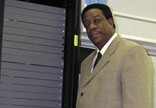 Mr. Winfred R. Jones with video servers