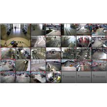 The footages of 8 channel network cameras have been recorded to VIVOTEK’s 8-CH standalone network video recorder- ND8321 