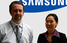 Richard Roberts and Belinda Cartwright have been newly appointed at Samsung Techwin Europe