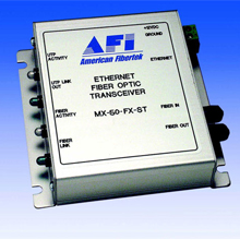 afi’s 50P Multimode to single mode Fiber Converters provide bi-directional communications
