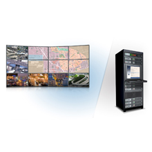 Matrox PowerDesk software helps configure the complete display set-up, easily enabling practical console displays beside impressive video walls 