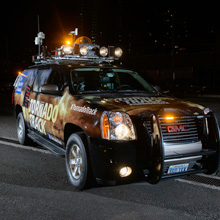 The Iluminar lights allow the crew to see tornadoes at night