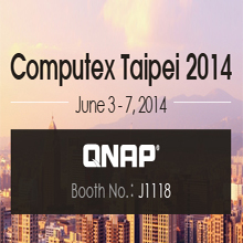 Visitors can visit QNAP at Taipei World Trade Center Nangang Exhibition Hall, Stand J1118