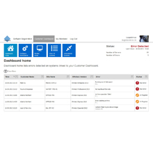 The Milestone Customer Dashboard receives continuous system status updates from customer installations that hold a valid Software Upgrade Plan