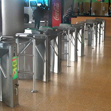 Boon Edam turnstiles have been designed to handle high pedestrian traffic levels at GTNT