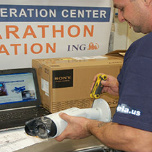 The surveillance system originated on the streets surrounding Central Park, ran into and through the park, and terminated at the marathon’s operation centre