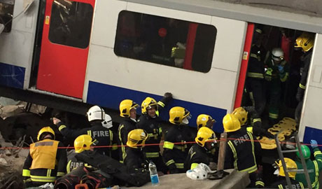 Exercise Unified Response replicated the aftermath of a tower block falling into Waterloo Station