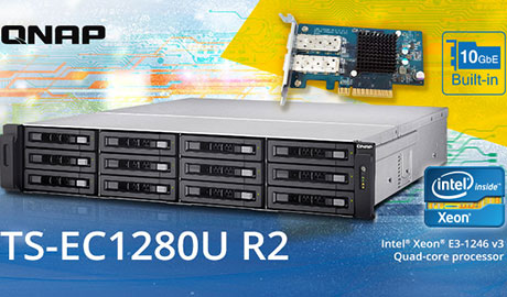 The powerful hardware specification of TS-EC1280U R2 makes it a reliable and optimal storage solution for business applications and large-scale storage projects