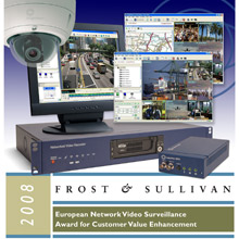 IndigoVision has been honoured by Frost & Sullivan with the prestigious 2008 European Network Video Surveillance Award for Customer Value Enhancement