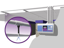 The Xtralis VESDA system combines advanced, proactive air sampling smoke detection technologies 