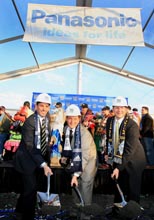 A groundbreaking ceremony was held in the historic city of Chester, PA, in December for the 18,500-seat multi-purpose soccer and sports stadium that will be constructed at the foot of the Commodore Barry Bridge