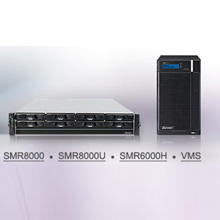 The new SMR series includes SMR8000 desktop hardware RAID NVR, SMR8000U rack mount hardware RAID NVR and SMR6000H hybrid megapixel RAID NVR