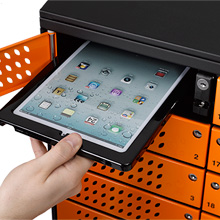 When demonstrating the Traka iPad Locker, visitors were able to see how the system enables safe storage but flexible use