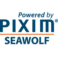Pixim powered by seawolf new logo