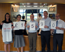 Over £1500.00 collected for a local children’s charity