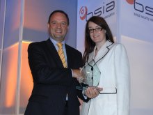 The award was given in recognition of Pauline's outstanding contribution to the industry in the past year as an extremely committed advocate of CCTV technology