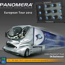 Dallmeier Panomera design, matches the tractor unit perfectly, in form and function
