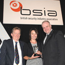 The award was presented to Security Institute Chairman, Emma Shaw CSyP