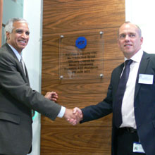 ADT President and managing director shaking hands