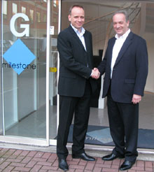 Lars Thinggaard and Gadi Piran shake hands on the new partnership