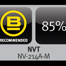 The NV-214A-M passive single channel UTP video transceiver from NVT scored 85%, the highest product rating overall
