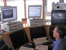 Control room monitors traffic day & night