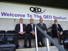 QED sponsors local stadium