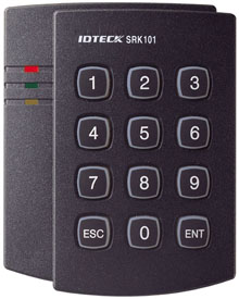 The SRK101 is a 13.56MHz smart card reader with a keypad