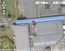 The trade fair location on Google Maps