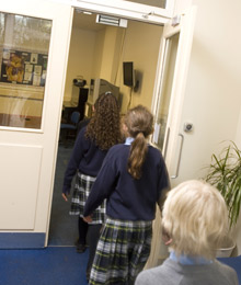 The new system enables the Bursar to programme doors securely, so that students can have safe access when they need it